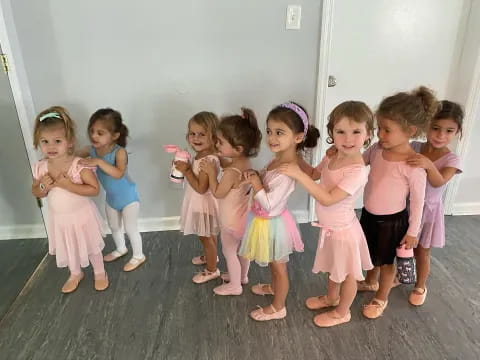 a group of children in a room