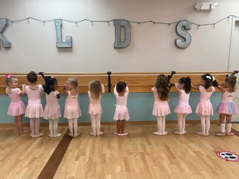 a group of girls in a room