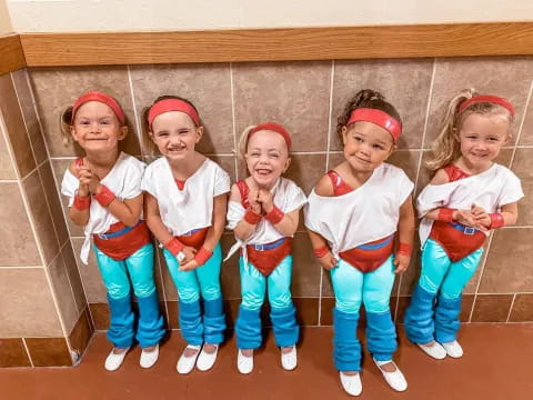 a group of girls in garment