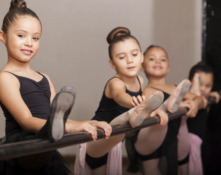 a group of children in a gym