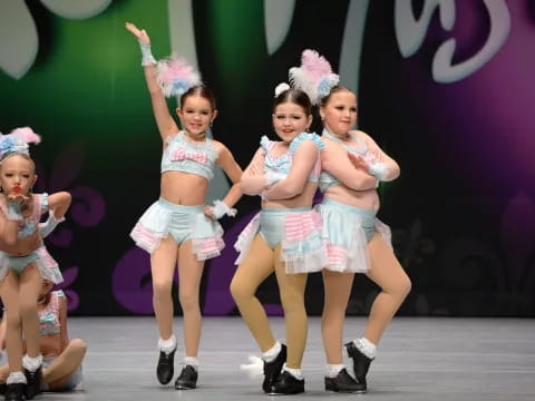 a group of women in a performance