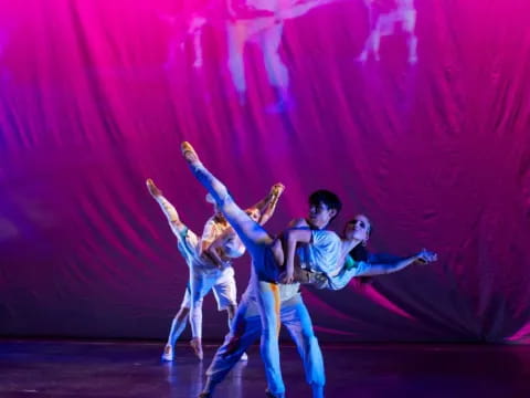 a group of people dancing