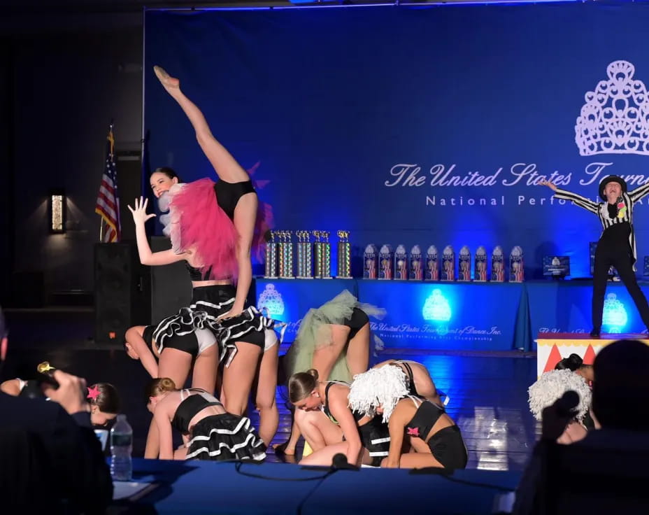 a group of people on a stage