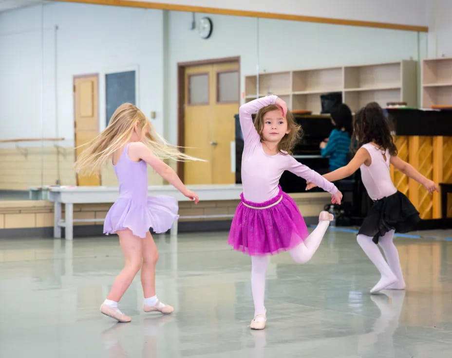 a group of girls dancing