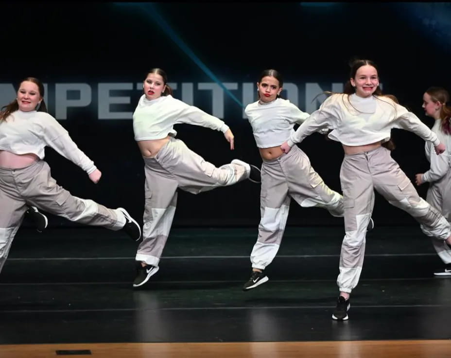 a group of people dancing
