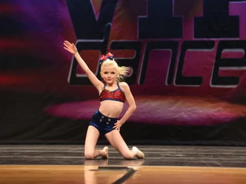 a person dancing on a stage