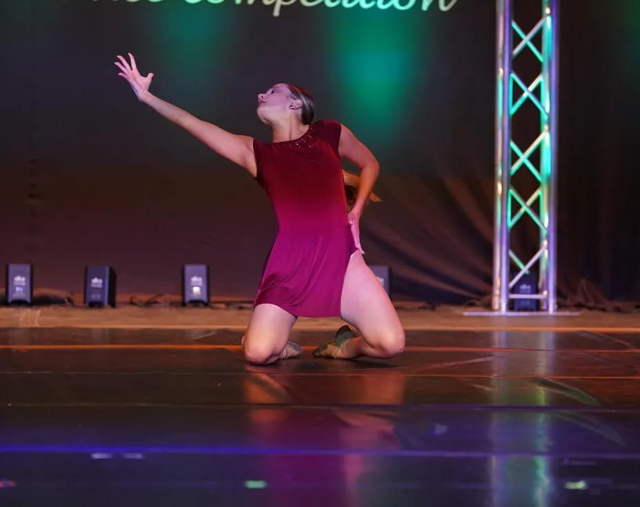 a person dancing on a stage