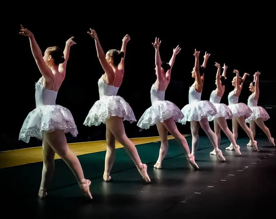 a group of women dancing
