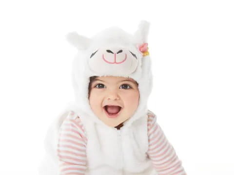 a baby wearing a garment