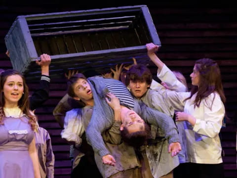 a group of people dancing