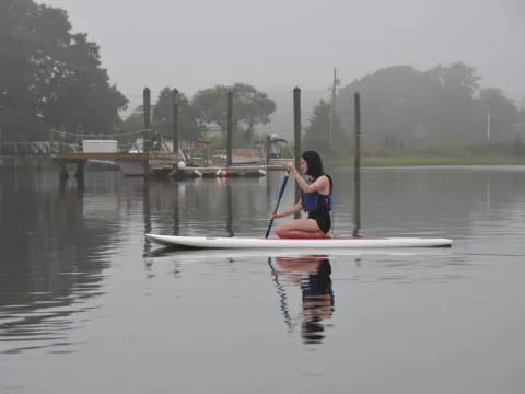 a person in a kayak