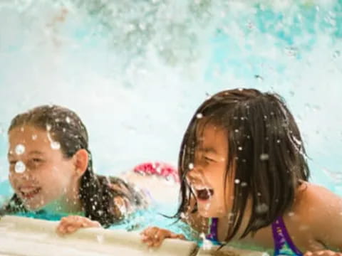 a man and woman in the water