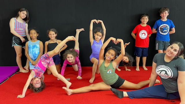 a group of people posing for a photo
