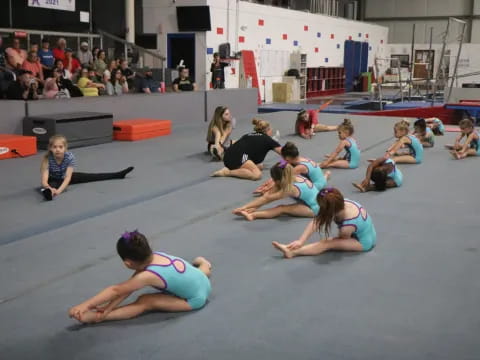 a group of people in a circle