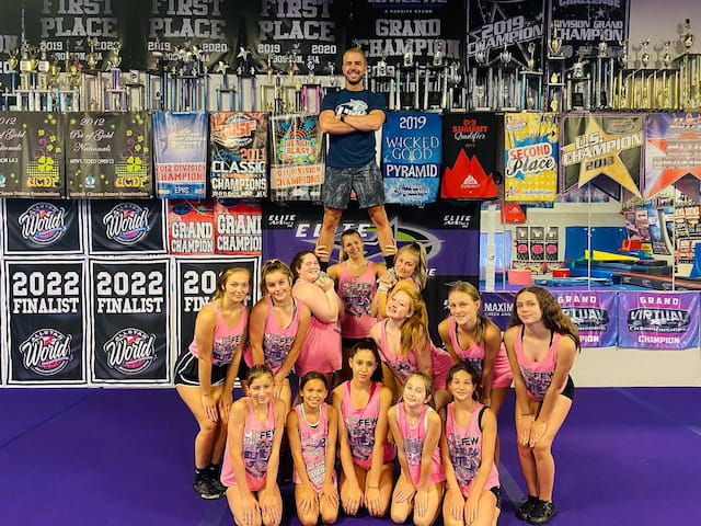 a group of people posing for a photo