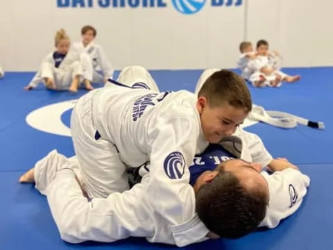 a person in a karate uniform