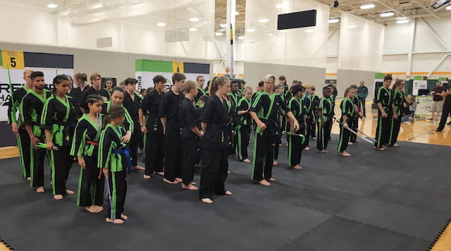 a group of people posing for a photo