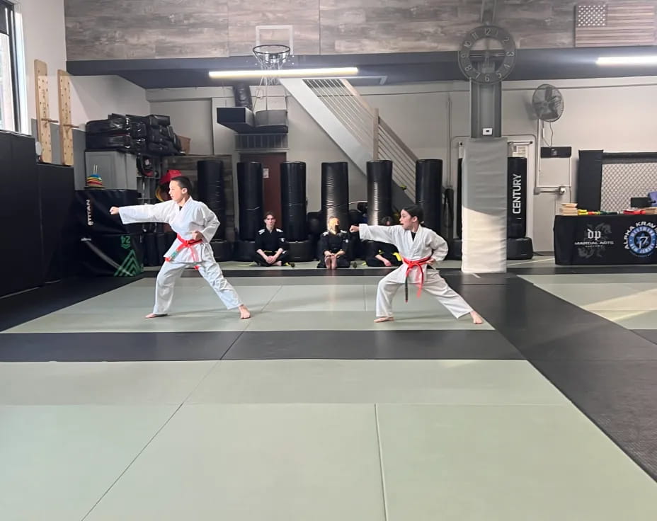 two people in a room