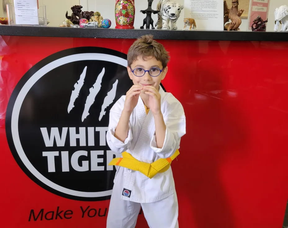 a boy wearing a garment