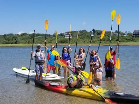 a group of people on a boat