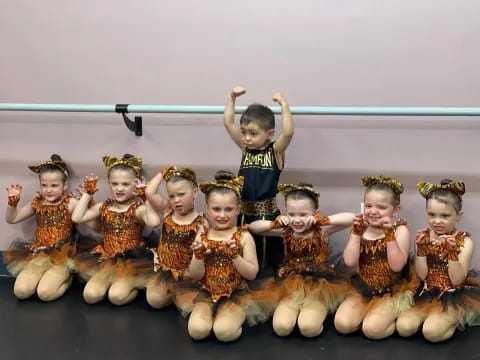 a group of children in garment