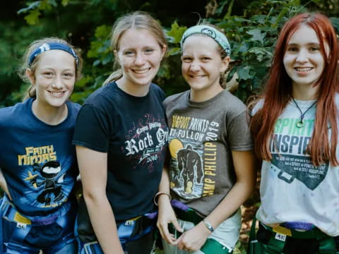 a group of girls smiling