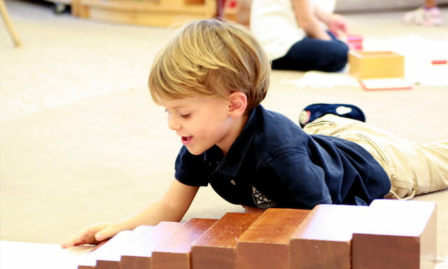 a child opening a box