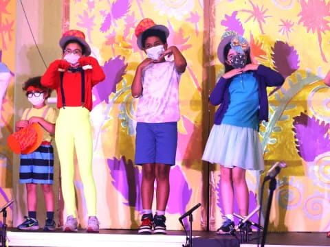 a group of people on a stage