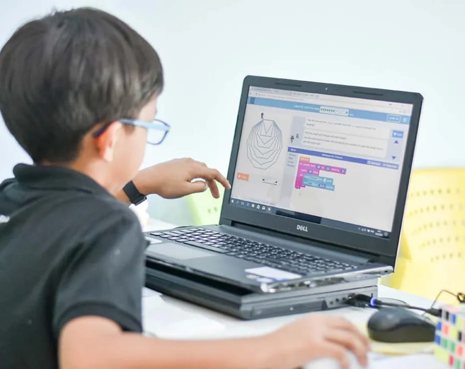 a person using a laptop