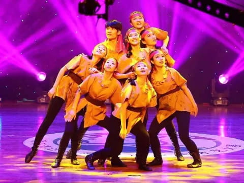 a group of people on a stage