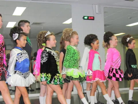 a group of women in a room