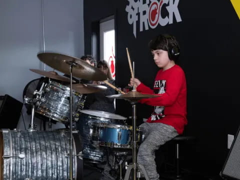 a person playing the drums