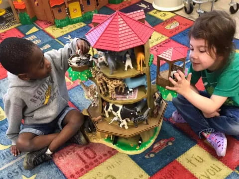 children playing with toys