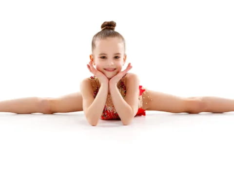 a baby lying on its back