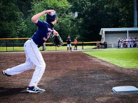 a baseball player throwing a ball