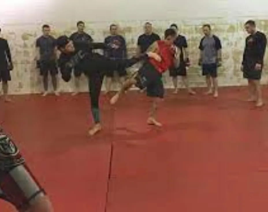 a group of people in a room