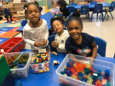 a group of children smiling