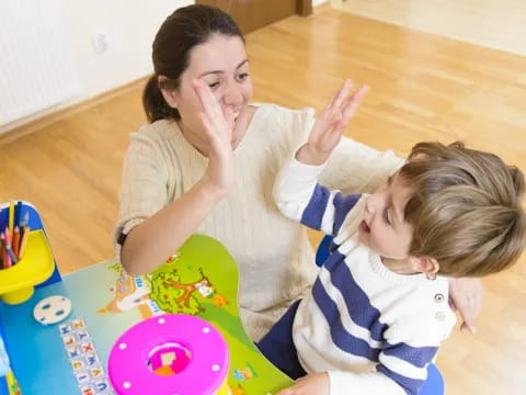 a person and a child