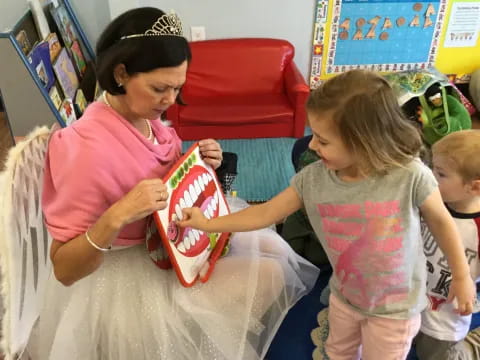 a person and a child