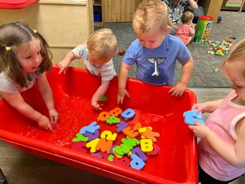 children playing with toys