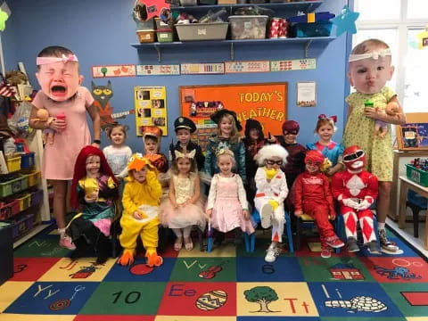 a group of children in clothing