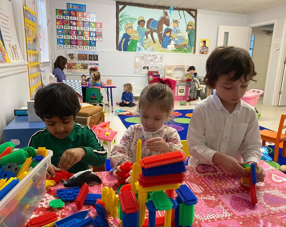 children playing with toys