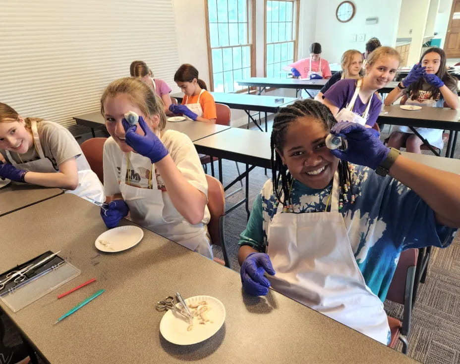 a group of children in a classroom