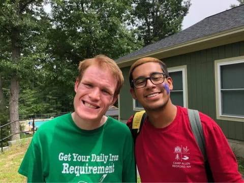 two men standing together