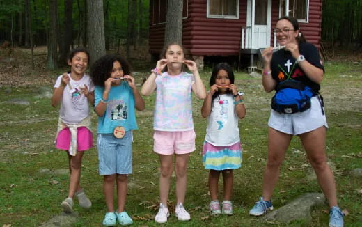 a group of people posing for a photo