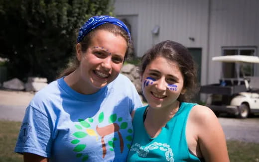 a man and woman smiling