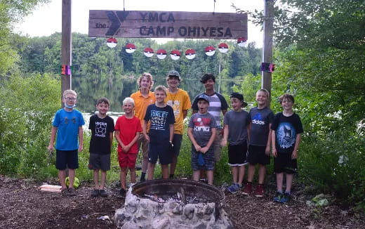 a group of people posing for a photo