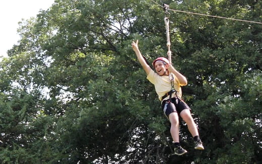 a person from a rope