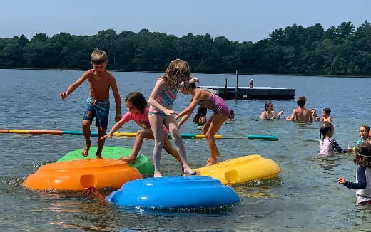 kids playing in the water