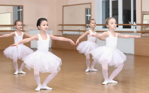 a group of girls dancing